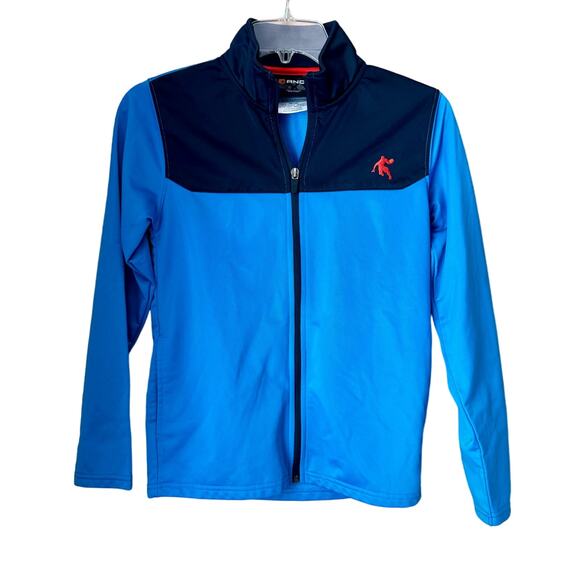 And1 Full Zip Lightweight Athletic Jacket Boys Medium 10/12 Blue Basketball - Picture 1 of 7